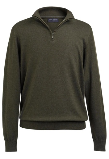 Copenhagen 1/4 Zip Jumper-Moss