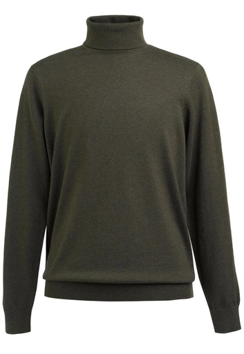 Oslo Roll Neck Jumper-Moss