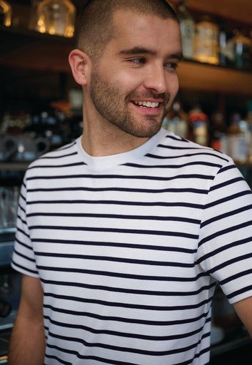 Edmund Breton Top S/S-Navy/White