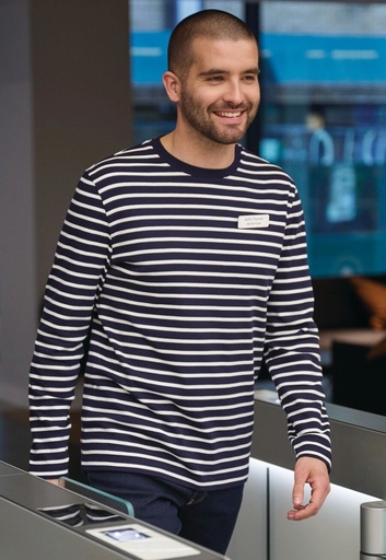 Amos Breton Top L/S-Navy/White