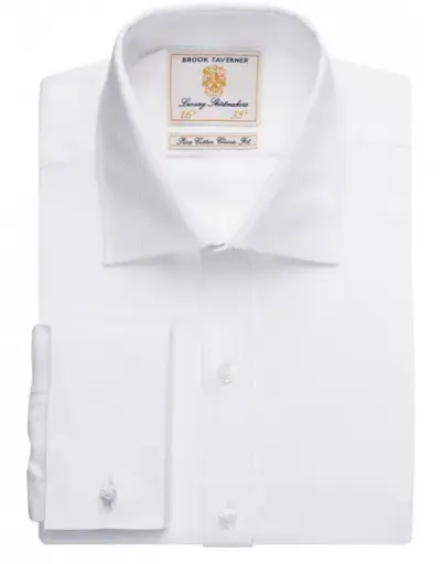 Andora Double Cuff Shirt-White H/B