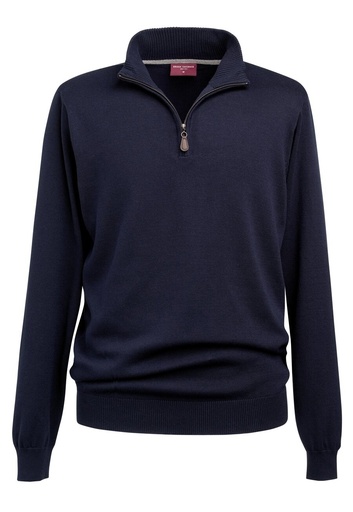 Dallas 1/4 Zip Jumper-Navy