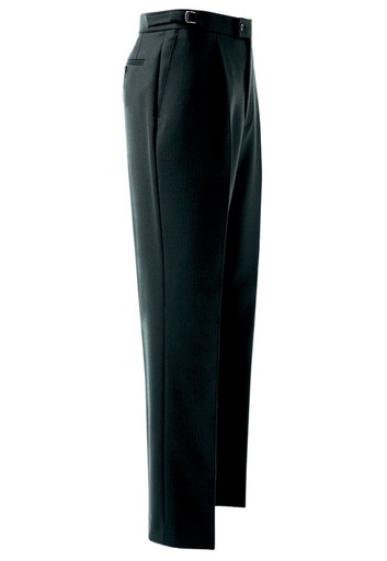 Herringbone Trouser-Black h/b