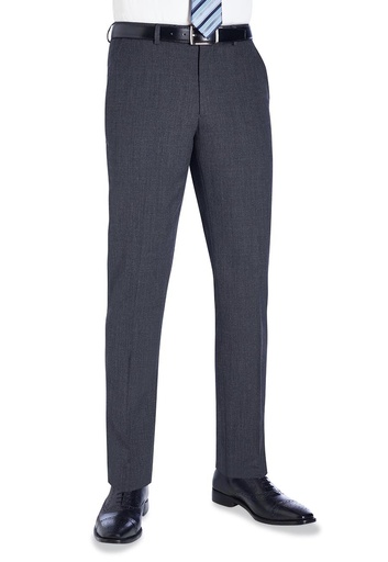 Holbeck Slim Fit Trouser-Mid Grey