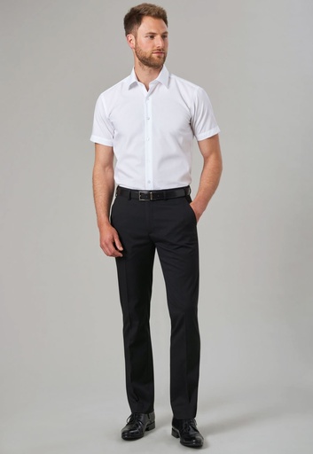 Pegasus Slim Fit Trouser-Navy P/Dot