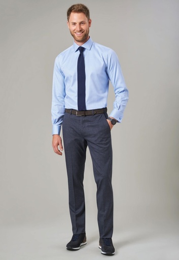Fabian Slim Fit Trouser-Navy Check
