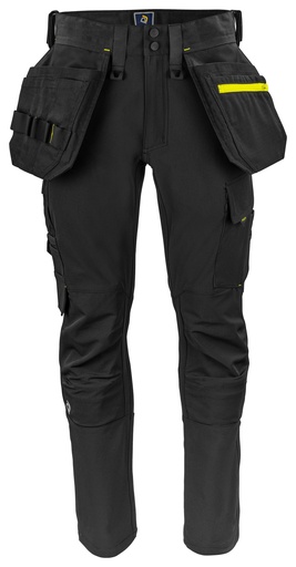 5551 WAISTPANT STRETCH-Black/Yellow