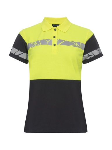 7006 PIQUE WOMEN 7006 PIQUE WOMEN 9910-VIZ-Black/Yellow