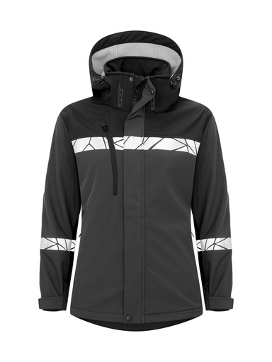7417 SOFTSHELL JACKET WOMEN 7417 SOFTSHELL JACKET WOMEN 9910-VIZ-Grey/Black