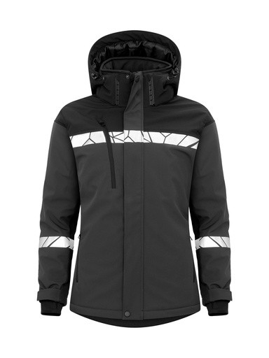 7418 SOFTSHELL JACKET PADDED, WOMEN 7418 SOFTSHELL JACKET PADDED, WOMEN 9910-VIZ-Grey/Black