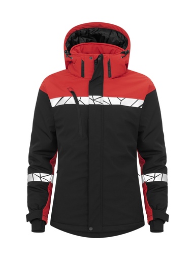 7418 SOFTSHELL JACKET PADDED, WOMEN 7418 SOFTSHELL JACKET PADDED, WOMEN 9910-VIZ-Black/Red