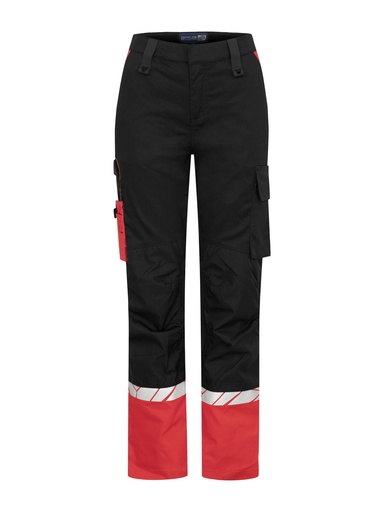 7512 WORKPANT WOMEN (kneeprotector pockets) 7512 WORKPANT WOMEN (kneeprotector pockets) 9910-VIZ-Black/Red