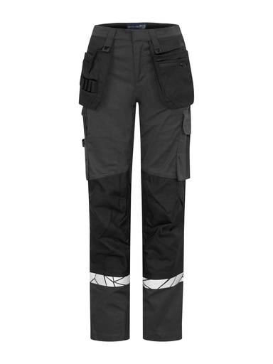 7513 WORKPANT WOMEN (kneeprotector pockets + hp) 7513 WORKPANT WOMEN (kneeprotector pockets + hp) 9910-VIZ-Grey/Black