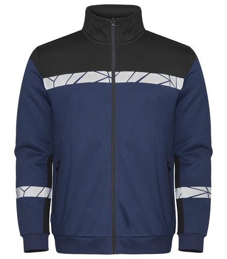 7103 SWEATSHIRT ZIP 7103 SWEATSHIRT ZIP 9910-VIZ-Navy/Black