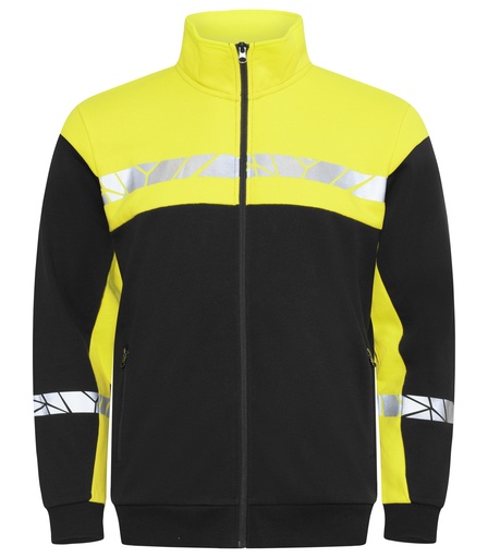 7103 SWEATSHIRT ZIP 7103 SWEATSHIRT ZIP 9910-VIZ-Black/Yellow