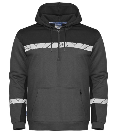 7104 HOODJACKET 1/2 ZIP 7104 HOODJACKET 1/2 ZIP 9910-VIZ-Grey/Black