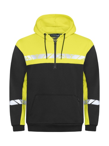 7104 HOODJACKET 1/2 ZIP 7104 HOODJACKET 1/2 ZIP 9910-VIZ-Black/Yellow