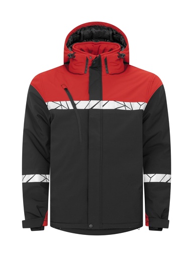 7413 SOFTSHELL JACKET, PADDED 7413 SOFTSHELL JACKET, PADDED 9910-VIZ-Black/Red