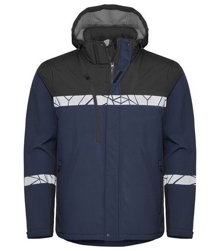 7400 SOFTSHELL JACKET 7400 SOFTSHELL JACKET 9910-VIZ-Navy/Black