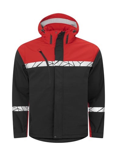 7400 SOFTSHELL JACKET 7400 SOFTSHELL JACKET 9910-VIZ-Black/Red