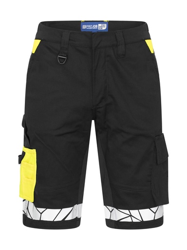 7510 WORK SHORTS-Black/Yellow