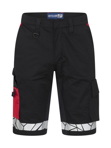 7510 WORK SHORTS-Black/Red