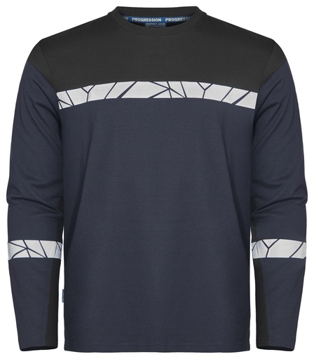 7002 T-SHIRT LONG SLEEVE 7002 T-SHIRT LONG SLEEVE 9910-VIZ-Navy/Black