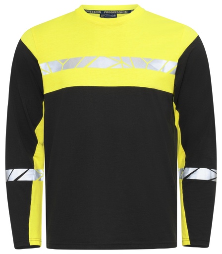 7002 T-SHIRT LONG SLEEVE 7002 T-SHIRT LONG SLEEVE 9910-VIZ-Black/Yellow