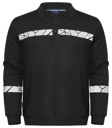7100 POLO SWEATSHIRT 7100 POLO SWEATSHIRT 9910-VIZ-Black