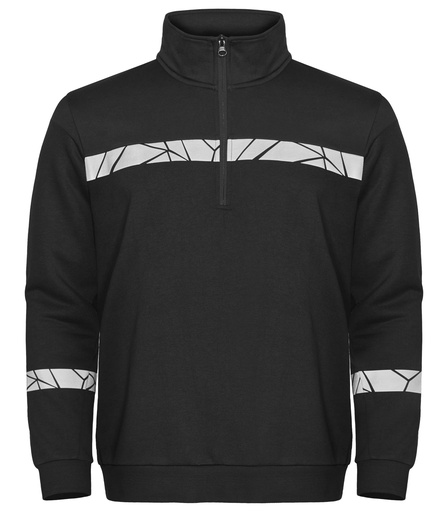 7102 SWEATSHIRT 1/2 ZIP 7102 SWEATSHIRT 1/2 ZIP 9910-VIZ-Black
