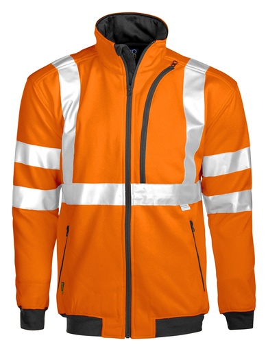 6103 SWEATSHIRT, FULL ZIP EN ISO 20471 CLASS 3