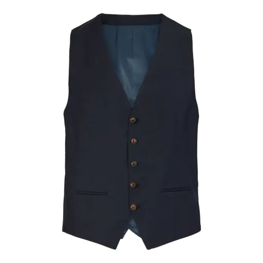 Men’s Waistcoat in Modern Fit (Dark Navy)