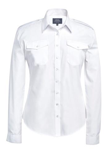 NEW Athena L/S Pilot Shirt (White)